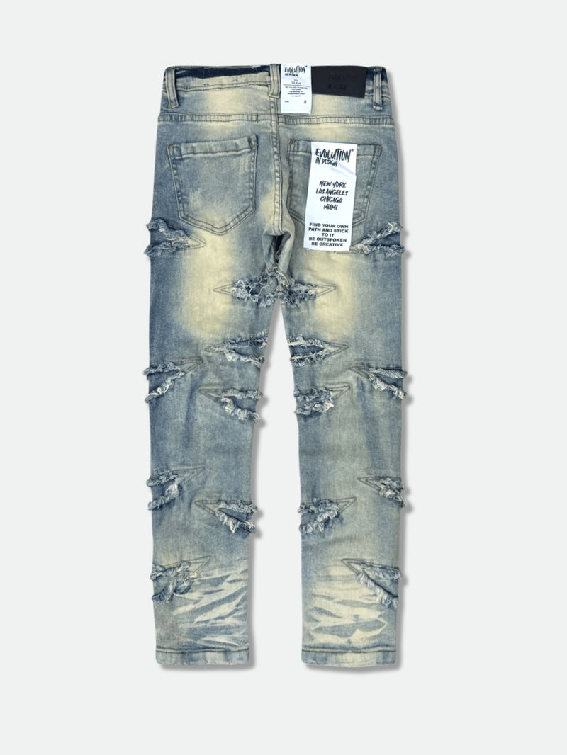 Evolution Kids 'Slim Darted' Denim (Lt. Tint) EV-330242K - FRESH N FITTED