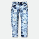 Evolution Kids 'Wild Tiger' Distressed Ripple Denim (Ice Blue) EV-33319/LK - FRESH N FITTED