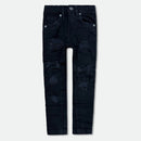 Evolution Kids 'Wild Tiger' Distressed Ripple Denim (Jet Black) EV-33319/LK - FRESH N FITTED