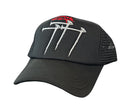 7M 'CRUCIFIX' Trucker Hat (Black) - FRESH N FITTED