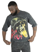 Frost Originals 'Crash Out' Cropped T-Shirt (Black) F180 - FRESH N FITTED