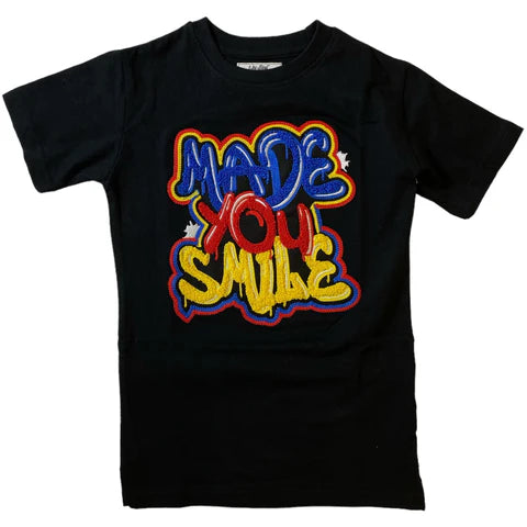 Evolution Kids 'Made You Smile' T-Shirt (Black) EV-180509 - FRESH N FITTED
