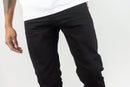 Roar Denim 'Basic' Slim Straight Denim in Jet Black