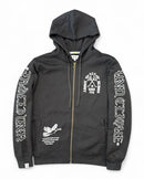 Highly Undrtd 'Above All' Rhinestone Zip-Up Hoodie (Black) UF5604