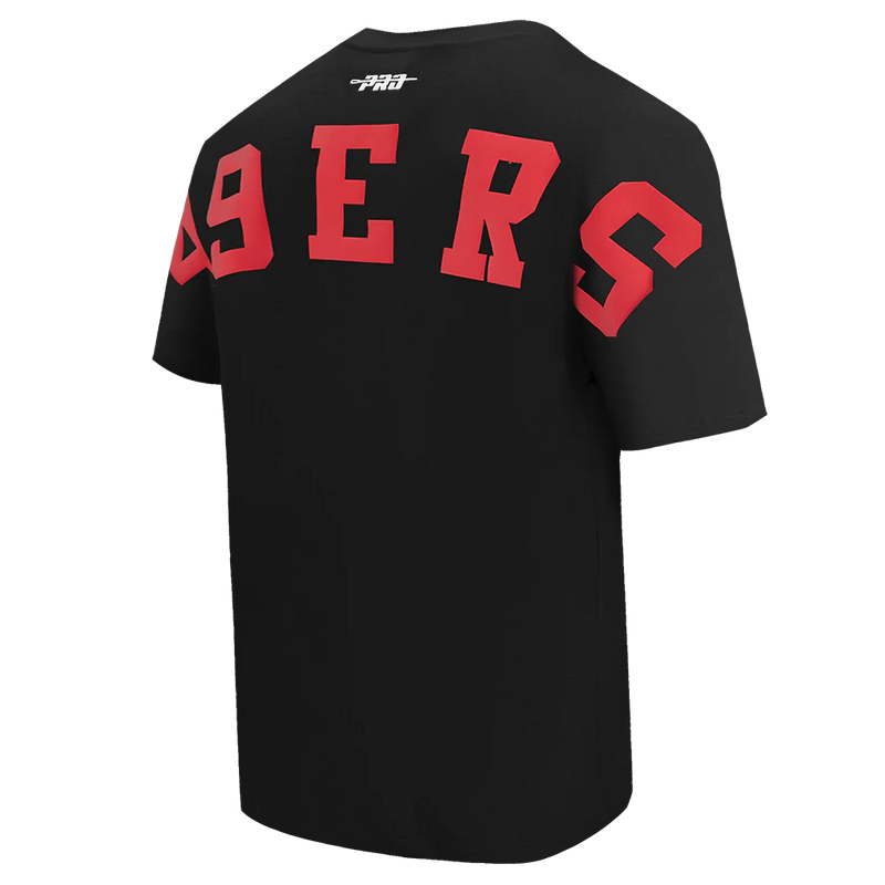 Pro Standard 'San Francisco 49ers Wingspan' Drop Shoulder T-Shirt (Black) FS41410470 - FRESH N FITTED