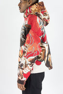 Rebel Minds 'Heaven' Rhinestone Tapestry Hoodie (Red) 152-337