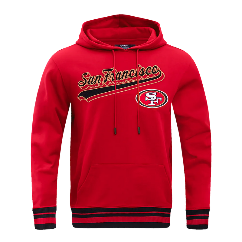 San Francisco 49ers 'Script Tail' Hoodie (Red) - FRESH N FITTED