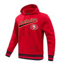 San Francisco 49ers 'Script Tail' Hoodie (Red) - FRESH N FITTED