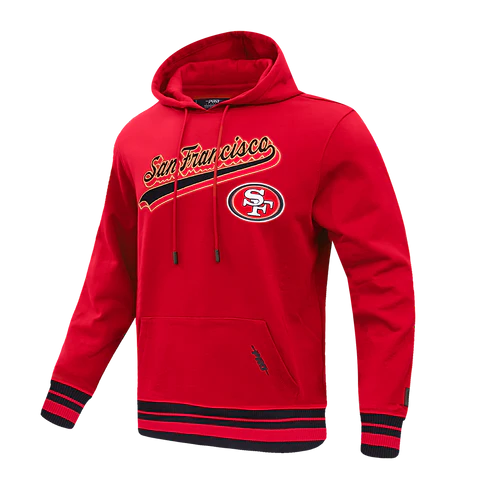 San Francisco 49ers 'Script Tail' Hoodie (Red) - FRESH N FITTED