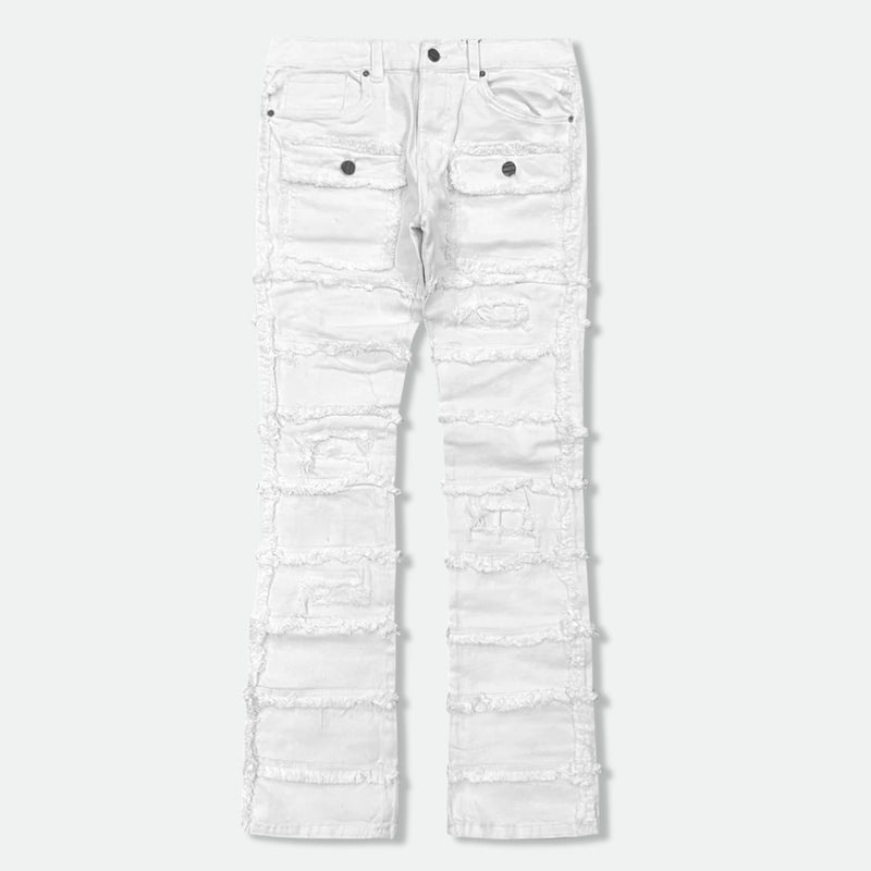 FWRD 'Static Layer Twill Stacked Denim' FW-330044 (White)