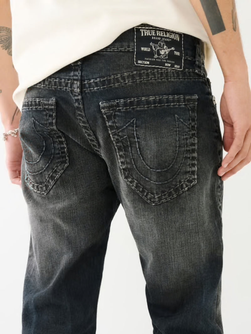 True Religion 'Rocco' Relaxed Skinny Jeans (Dark Wash) - Fresh N Fitted Inc