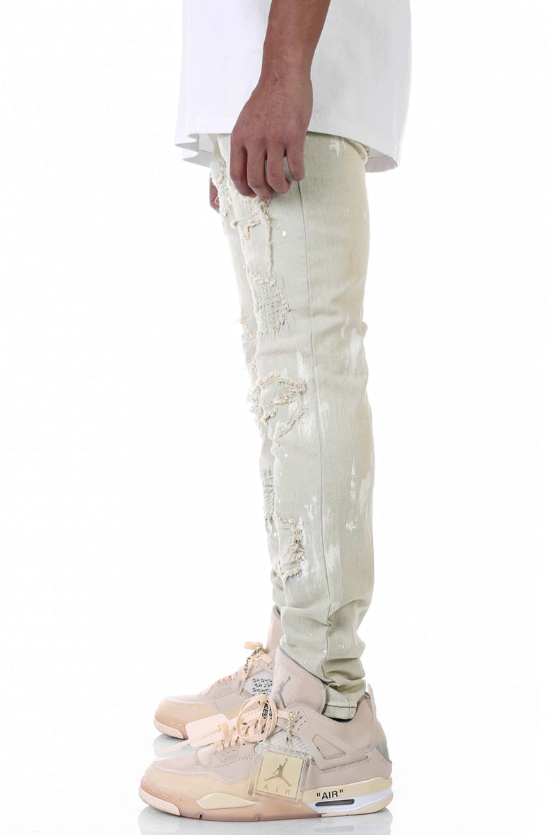 KDNK Rip and Repair Denim (Tinted Blue) KND4485 - FRESH N FITTED
