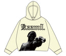 KML 'ZE' Cropped Hoodie (Cream) - FRESH N FITTED