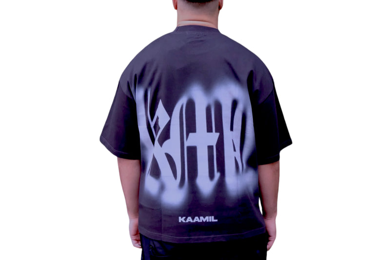 KML ‘BLUR’ T-Shirt (Charcoal) - FRESH N FITTED