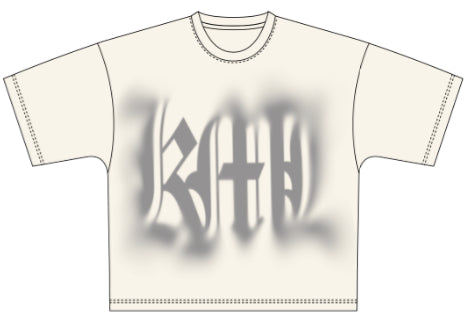 KML ‘BLUR’ T-Shirt (Cream) - FRESH N FITTED