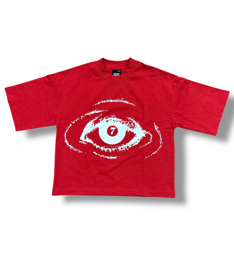 7M ‘ORB' T-Shirt (Red) - FRESH N FITTED