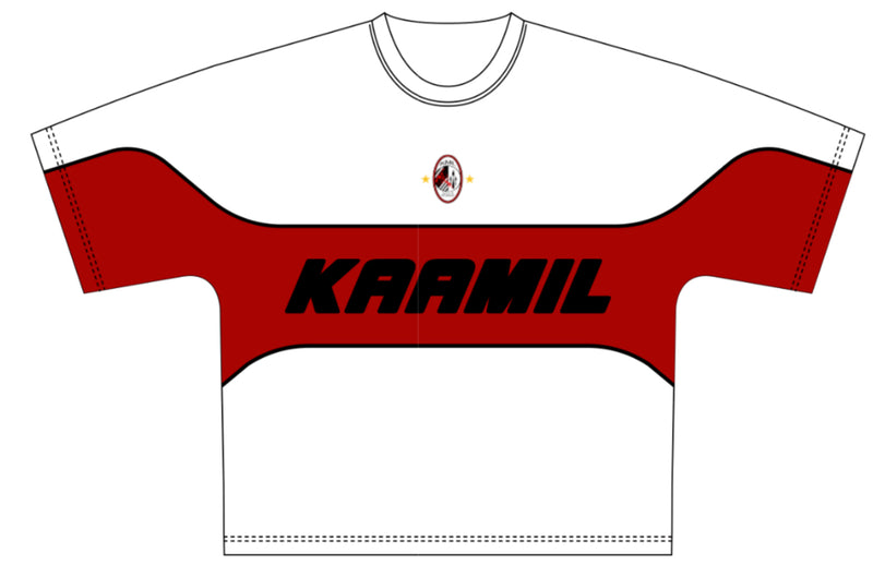 KML ‘MILAN’ T-Shirt (White/Red) - FRESH N FITTED