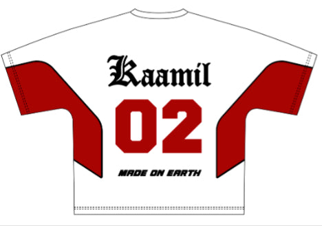 KML ‘MILAN’ T-Shirt (White/Red) - FRESH N FITTED