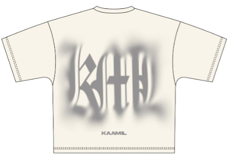 KML ‘BLUR’ T-Shirt (Cream) - FRESH N FITTED