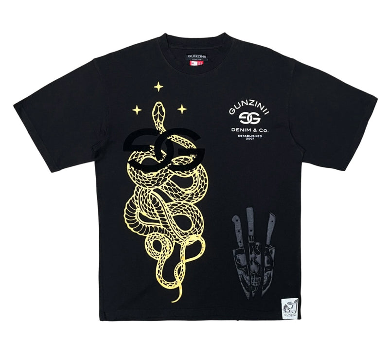 Gunzinii 'Rose & Weapons' T-Shirt - FRESH N FITTED