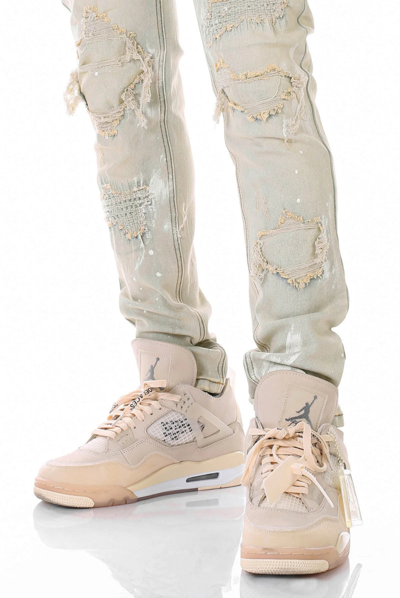 KDNK Rip and Repair Denim (Tinted Blue) KND4485 - FRESH N FITTED