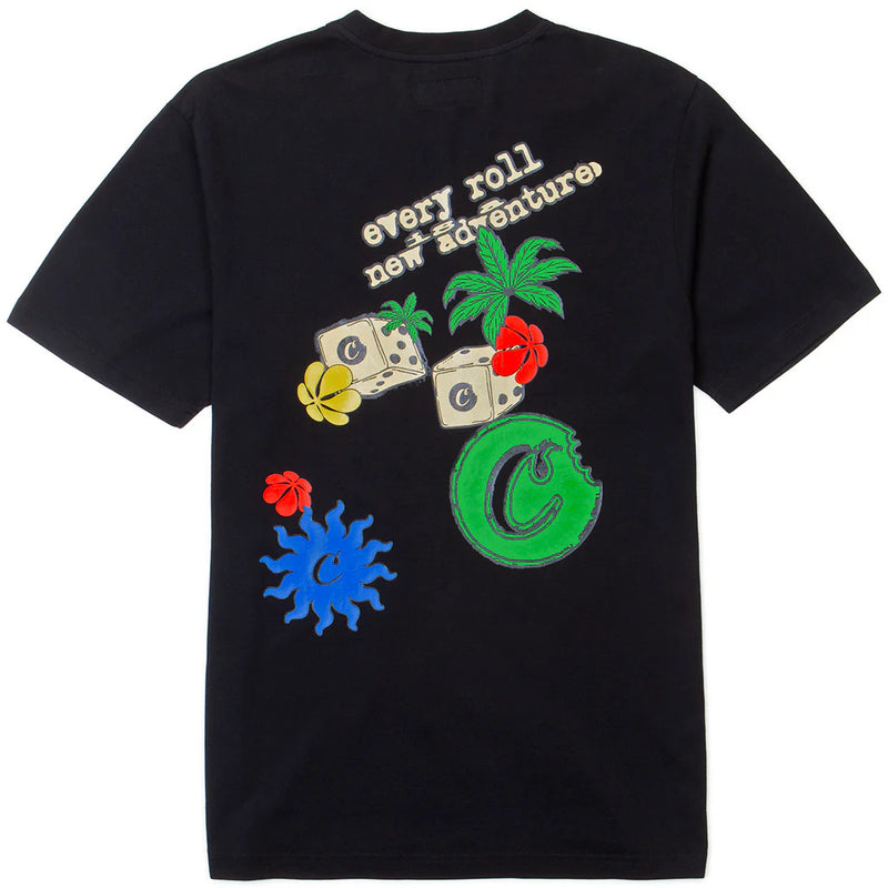 Cookies 'Garden Of Life' Knit 2 With Puff Print T-Shirt (Black) CM243KST04 - FRESH N FITTED