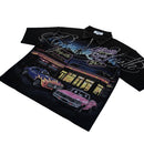 Majestik 'Majestik Burgers Drive In' Cropped Polo Shirt