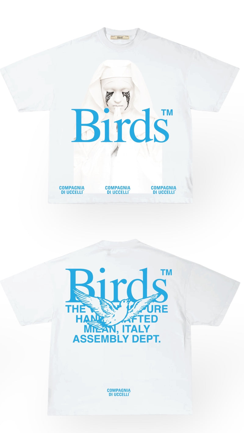 Birds 'BBA' Natural Oversized Ultra-Premium Box S/S T-Shirt - FRESH N FITTED