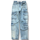 Rebel Minds 'Relaxed Cargo' Denim (Lt. Indigo) 642-642 - FRESH N FITTED