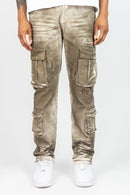 Rebel Denim 'Mudwater' Cargo Pants (Ash Vintage) 651-671 - FRESH N FITTED