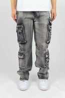 Rebel Minds 'Relaxed Cargo' Denim (Washed Grey) 642-642 - FRESH N FITTED