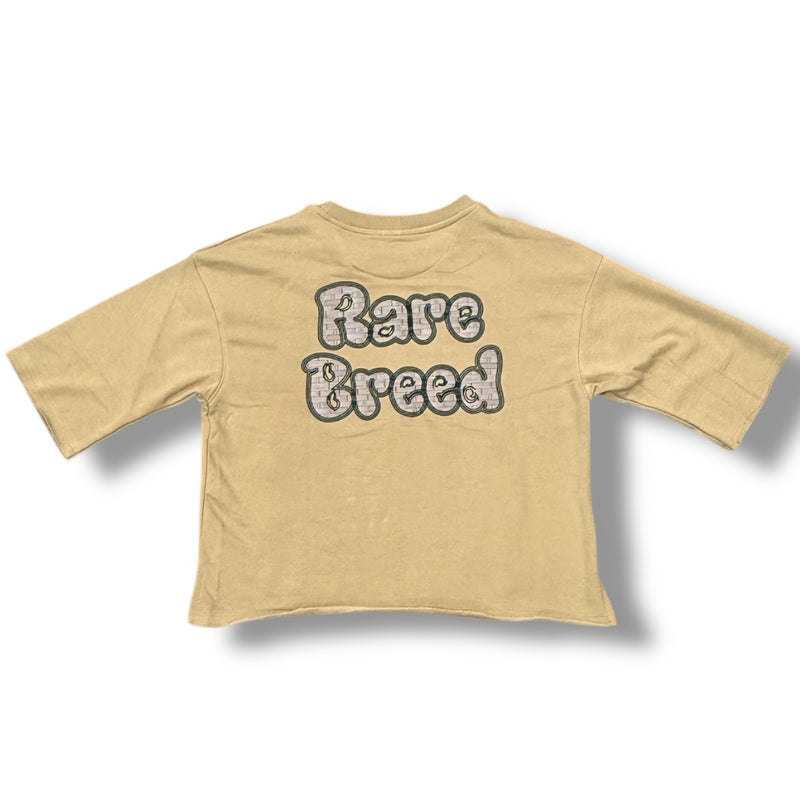 Focus 'Legend' Cropped T-Shirt (Khaki) 80715S - FRESH N FITTED