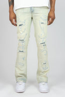 Rebel Denim 'Grimy' Stacked Flare Denim (Light Vintage) 651-662 - FRESH N FITTED