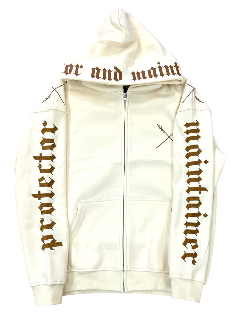 Protector and Maintainer 'Core' Zip Up (Cream) - FRESH N FITTED
