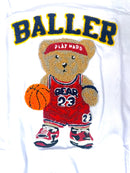 FWRD Kids 'Baller Bear' T-Shirt (White) FW-180476 - FRESH N FITTED
