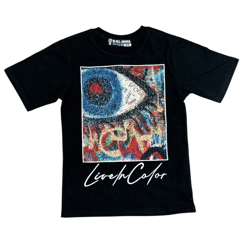 Rebel Minds Kids 'Live In Color' T-Shirt (Black) 851-B134 - FRESH N FITTED