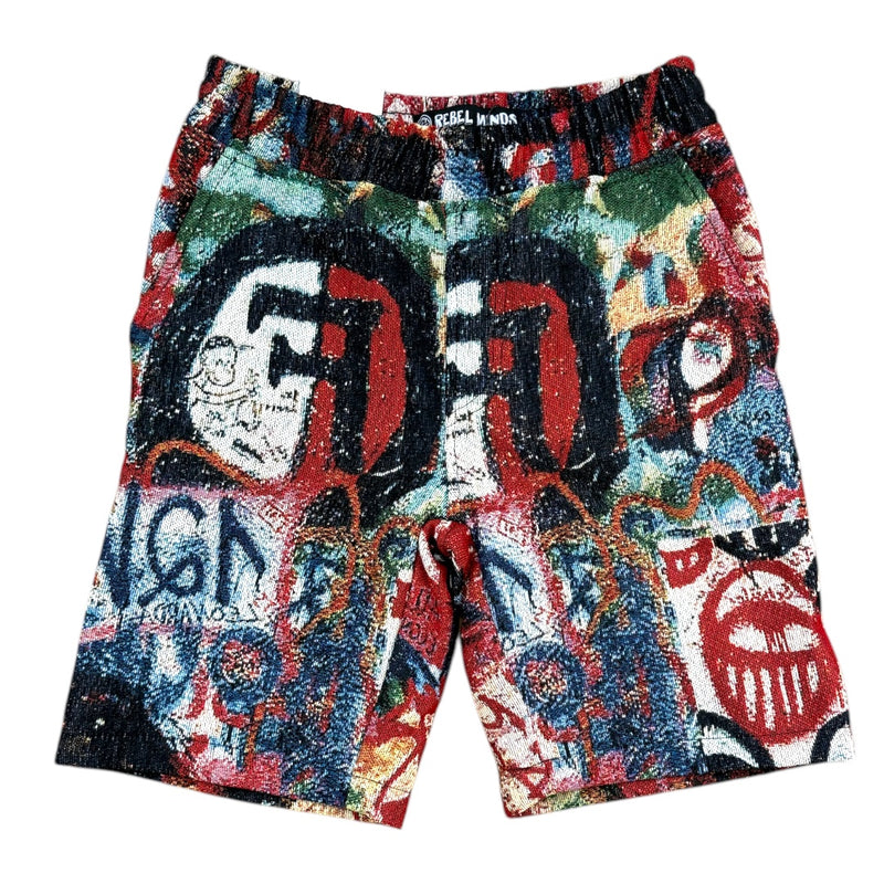 Rebel Minds Kids 'Live' Tapestry Shorts 851-B934 (Multi) - FRESH N FITTED