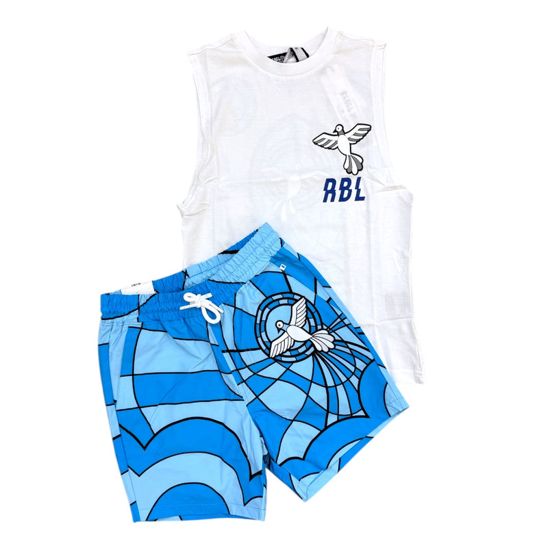 Rebel Minds Kids 'Escape' Board Shorts 851-B922 (Lt. Blue) - FRESH N FITTED