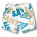 Rebel Minds Kids 'Saints' Board Shorts 851-B921 (White) - FRESH N FITTED