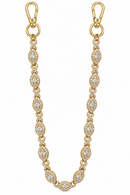 Jewelry Essentials 'Rhinestone Eyes' Pocket Chain (Gold)