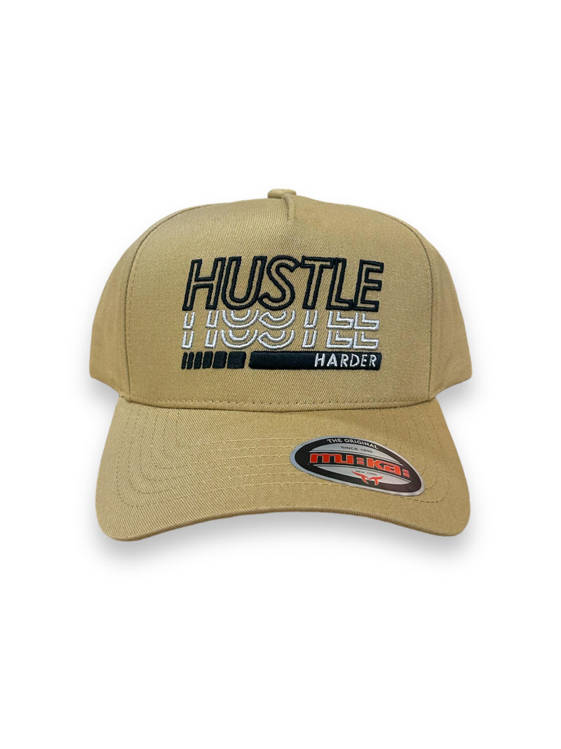 Muka 'Hustle' Snapback Hat (Khaki) S4427 - FRESH N FITTED