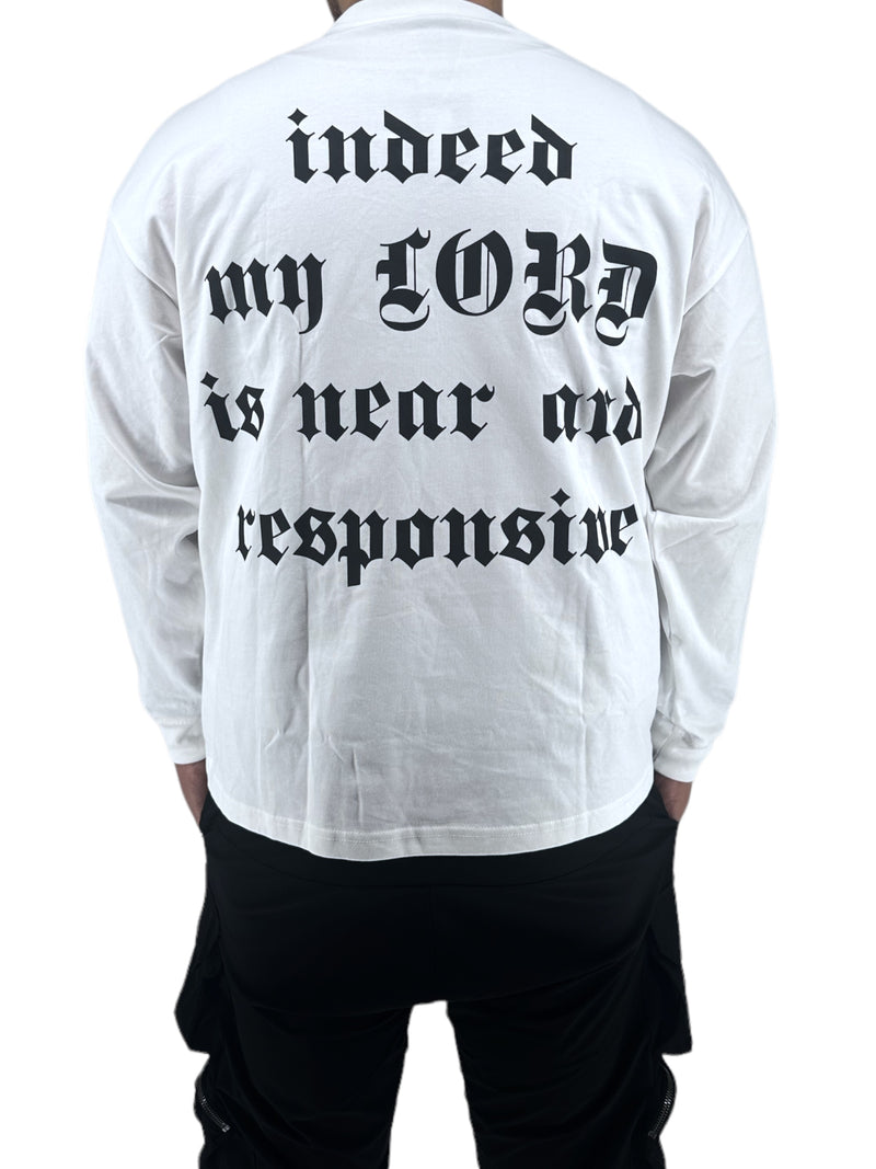 Protector and Maintainer 'Submitted to God' Long Sleeve T-Shirt (White) - FRESH N FITTED