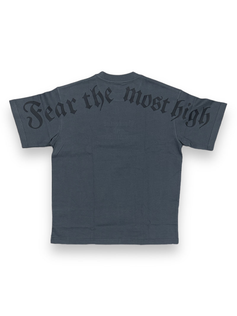 Protector and Maintainer 'Fear The Most High' T-Shirt (Grey/Black) - FRESH N FITTED