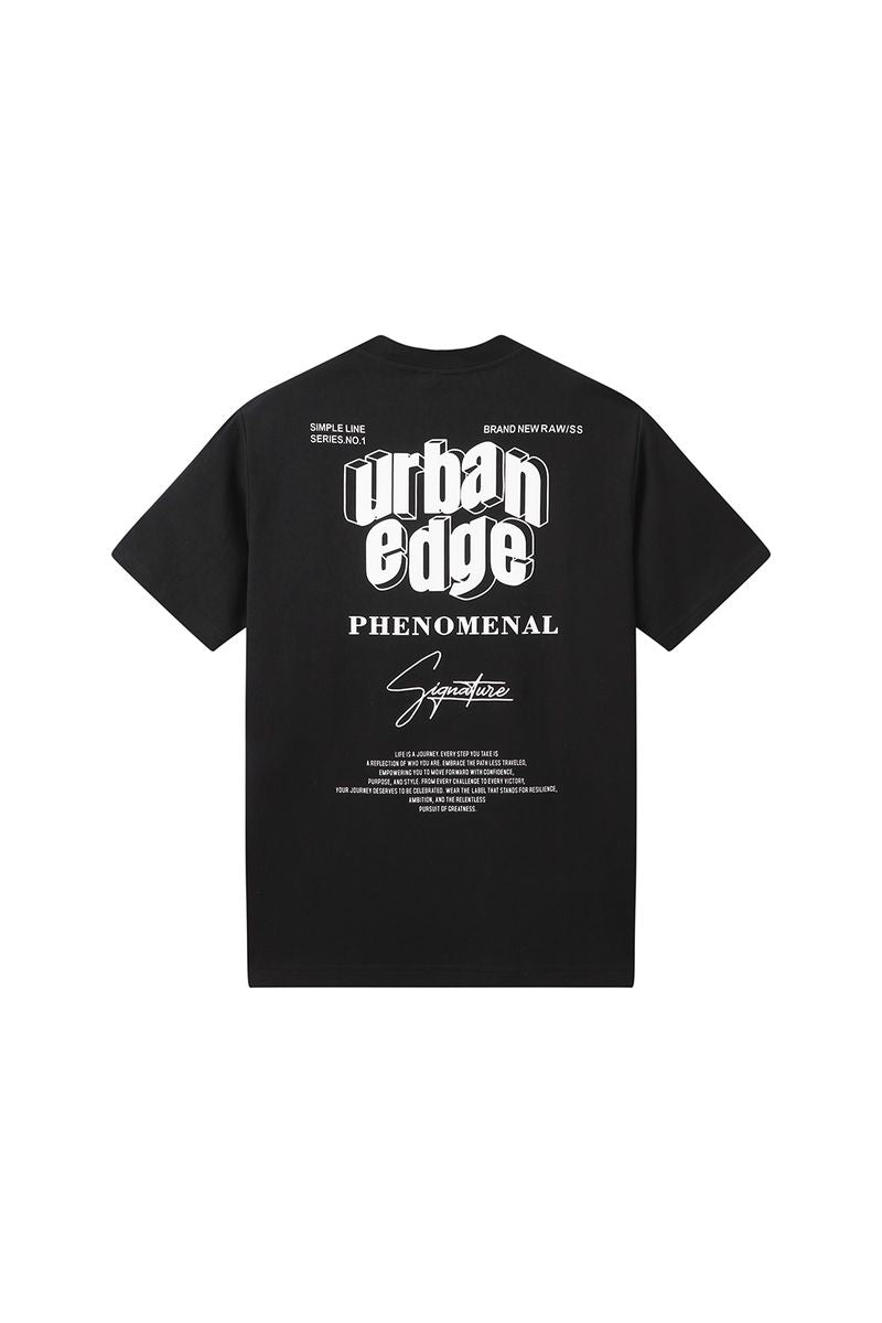 Black Label 'Urban Edge' Premium T-Shirt (Black) BL002 - FRESH N FITTED