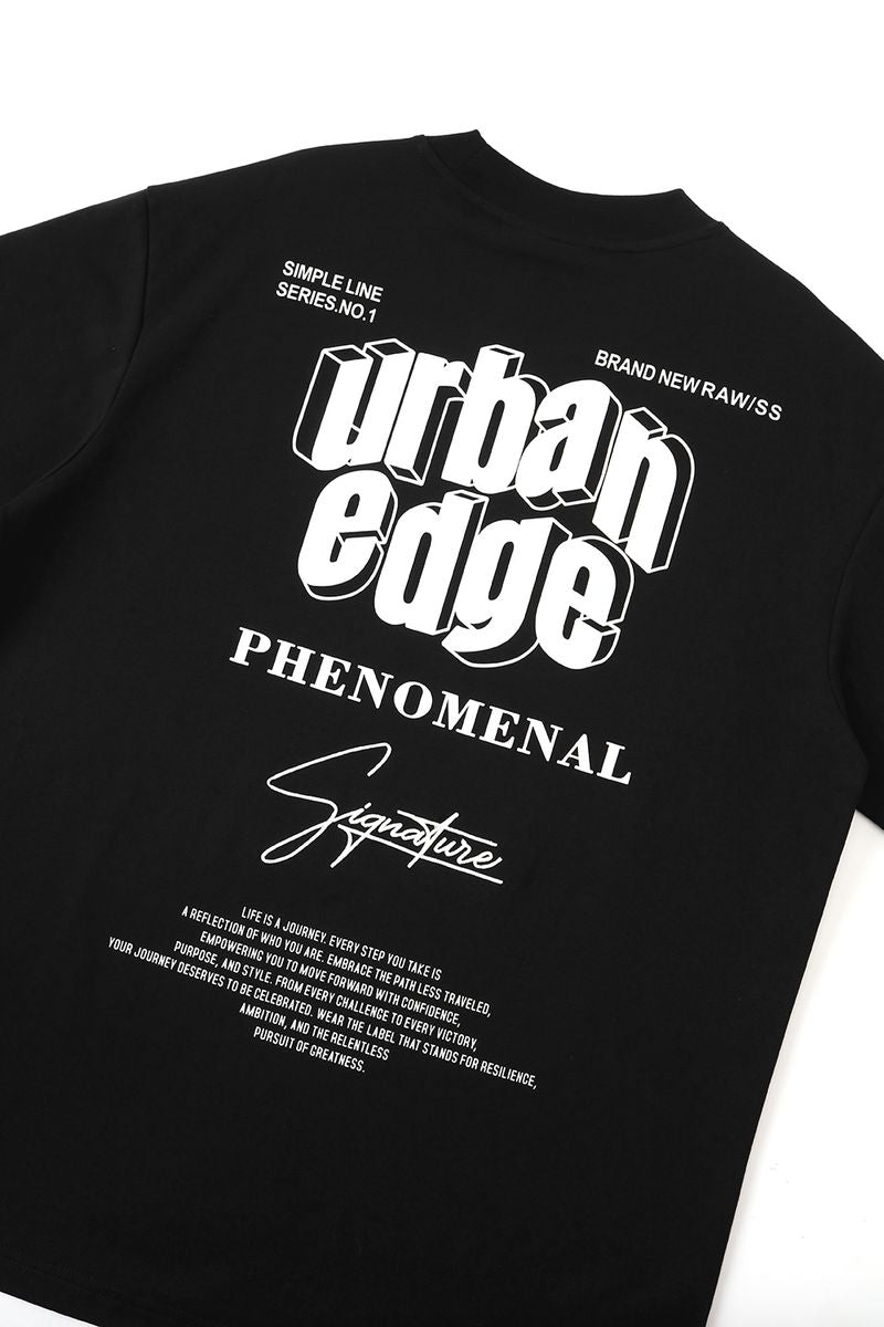 Black Label 'Urban Edge' Premium T-Shirt (Black) BL002 - FRESH N FITTED