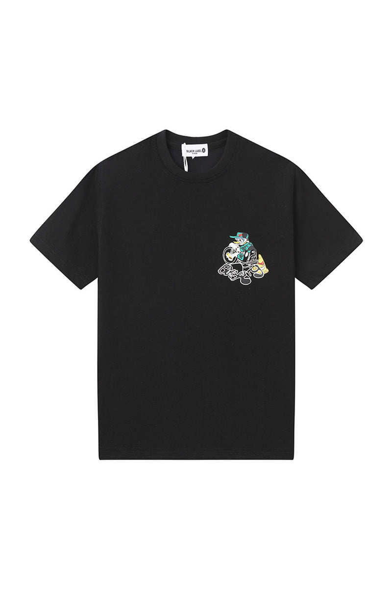 Black Label Kids 'Rebel Duck' T-Shirt (Black) T302 - FRESH N FITTED