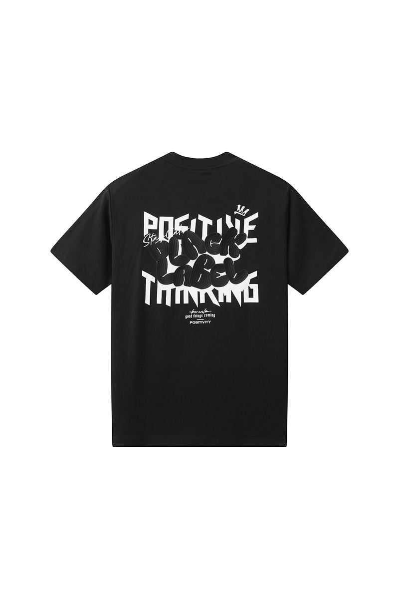 Black Label 'Positive' Premium T-Shirt (Black) BL006