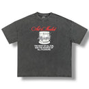 Art & Market 'Evil & Pleasure' T-Shirt (Charcoal) - FRESH N FITTED