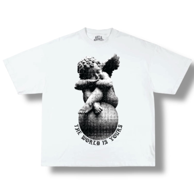 Art & Market 'The World' T-Shirt (White) - FRESH N FITTED