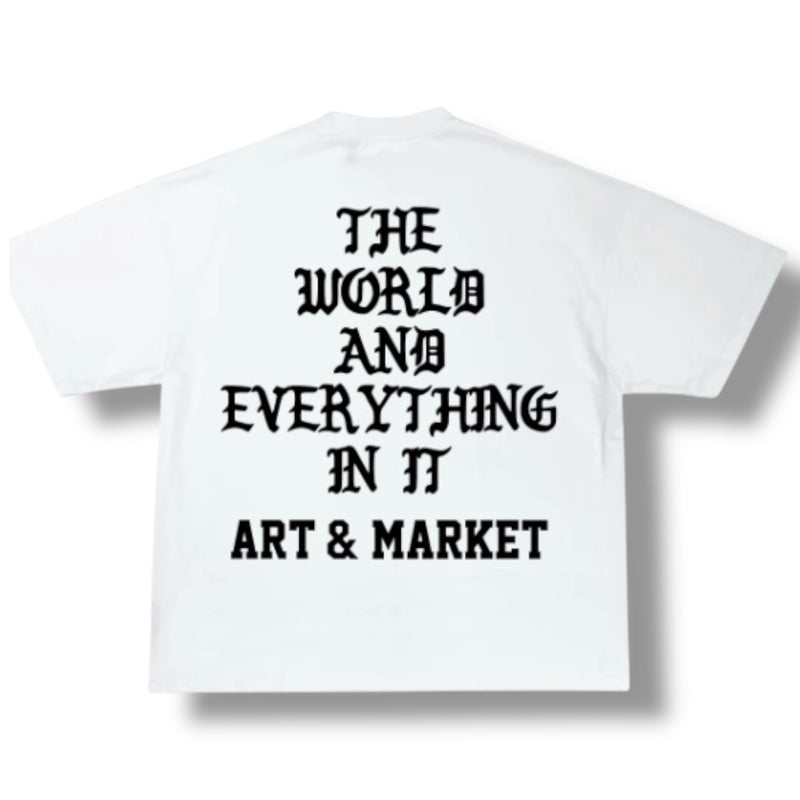 Art & Market 'The World' T-Shirt (White) - FRESH N FITTED